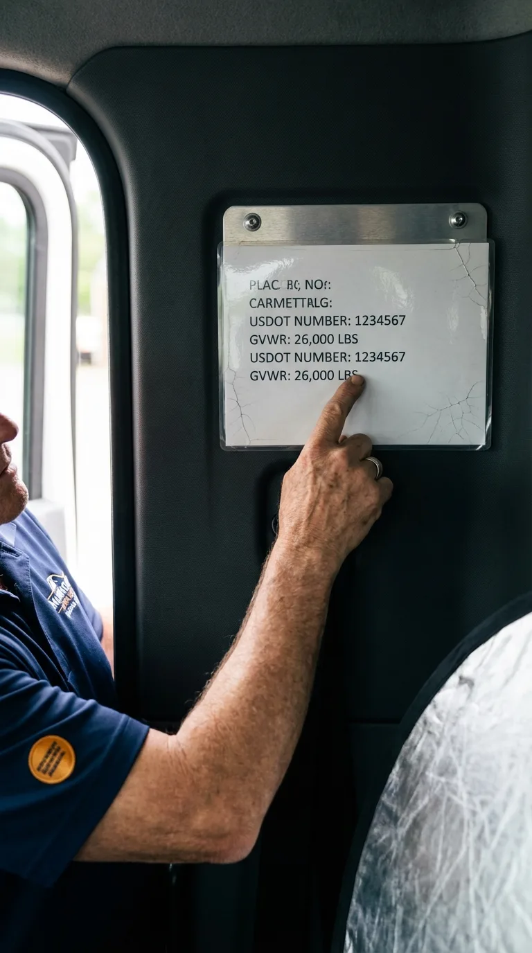 USDOT licensing placard verification in Keego Harbor
